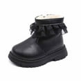 thumbnail image 2 of Fozruso Cozy Winter Boots For Girls With And Lace Trim Soft Sole Short Ankle Design For Fashion And Warmth Ideal For Cold Weather,Mid Calf Boots Sizes 10 Little Kid(3.5-4 Years), 2 of 6