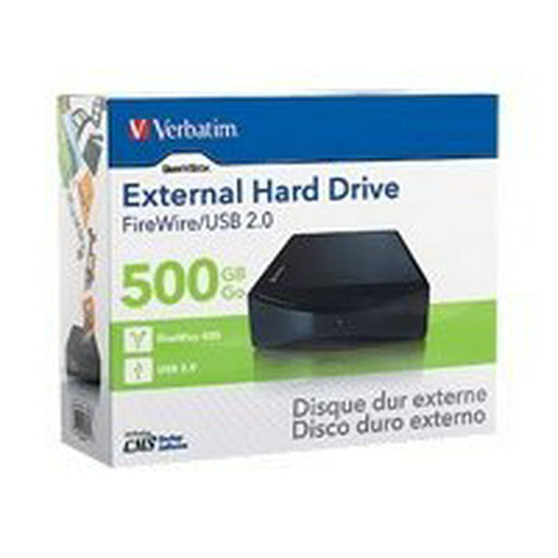 Vertrouwen op het beleid Voorgevoel Verbatim SmartDisk - Hard drive - 500 GB - external (desktop) - FireWire /  USB 2.0 - 7200 rpm - Walmart.com