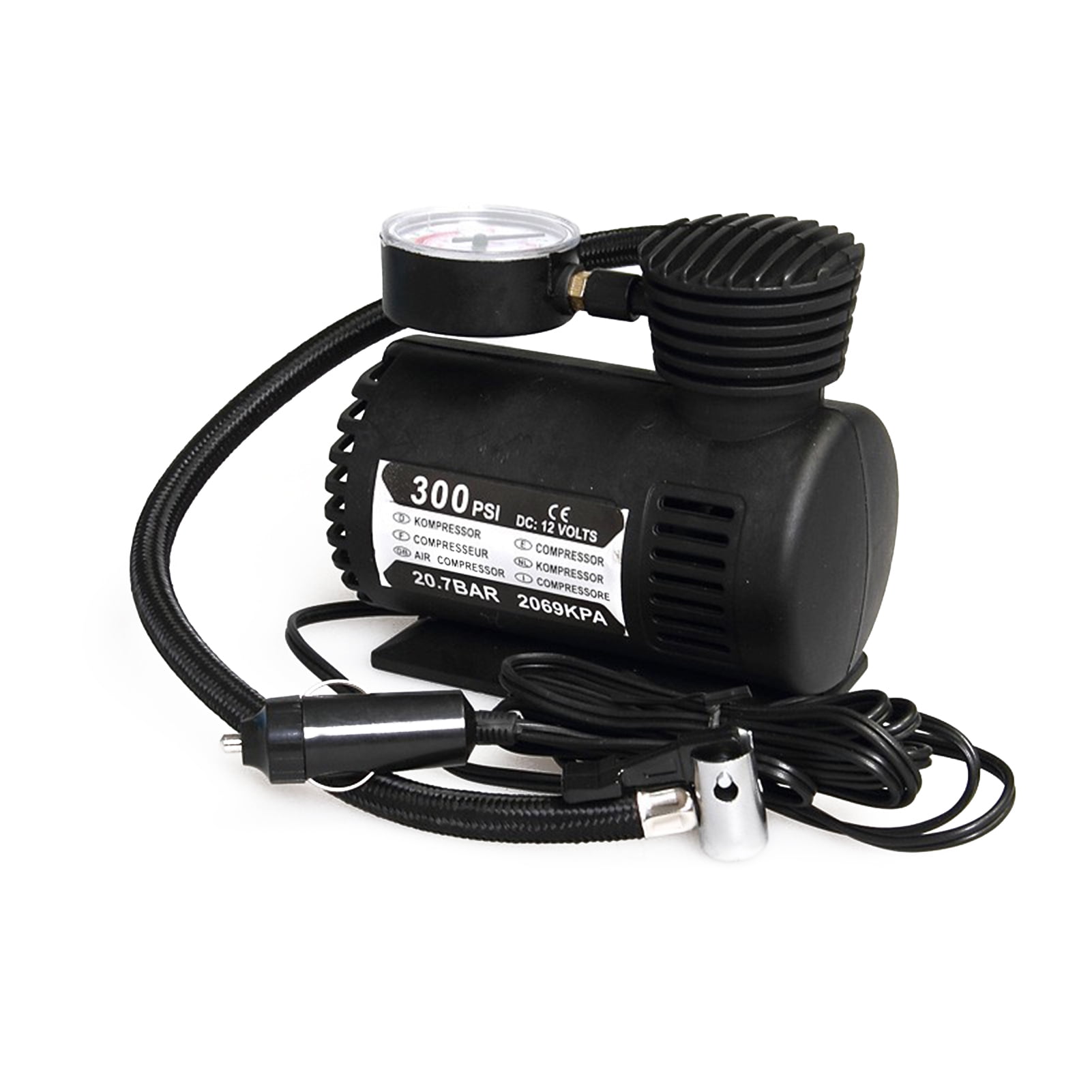 12V Mini Air Pump Abs Plastic Car Tire Inflator Portable Car
