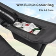 thumbnail image 6 of Oversized Camping Chair for Adults, Portable Folding Camp Chairs w/ Ice Bag & Cup Holder, Outdoor Lightweight Lawn Chair for Camping, Fishing, Picnic and Tailgates, Supports 400 Lbs - Black 2 Pack, 6 of 7