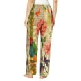 thumbnail image 3 of Xecao Vintage Bird Women's Straight Lounge Pajama Pants: The Epitome of Relaxed Sleepwear, 3 of 9