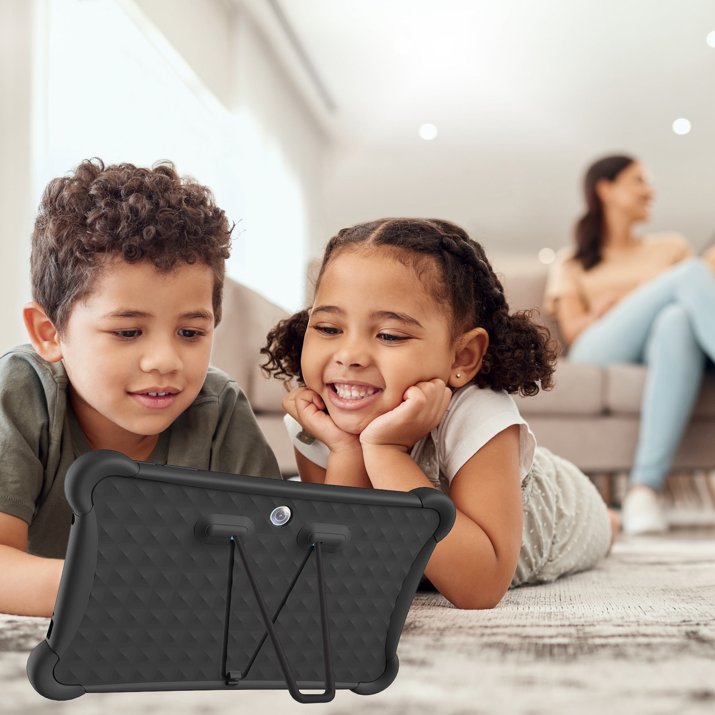 ME K10 Google Kids Space 10" 128GB Kids Tablet + Silicone Bumper, Everyday Low Price, Black