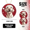 thumbnail image 2 of Funny Christmas Ornament,Funny Christmas Ornament,,Xmas Round Ceramic Pendant, 2 of 6
