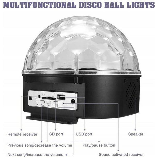 Balle Magique à Disque Avec Lumière LED