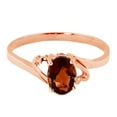 thumbnail image 2 of Galaxy Gold 14K Rose Gold Natural Oval Garnet Ring - January Birthstone - Energy & Devotion - Sizes 5.5 to 11 - Fine Jewelry for Women, 2 of 4