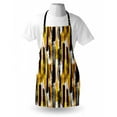thumbnail image 3 of Modern Art Apron Watercolored Grunge Brushstroke Expressionist Background Paint Effects Design, Unisex Kitchen Bib Apron with Adjustable Neck for Cooking Baking Gardening, Gold Black, by Ambesonne, 3 of 3