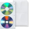 thumbnail image 1 of 36 Pieces 4 Dise DVD Poly Sleeves 3 Rings CD Sleeves Binder Pages 144 Disc Capacity for Binders Only, 1 of 6