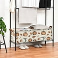 thumbnail image 3 of Yayeee Foldable Storage Basket for Shelves with Handles Waterproof Cloth Bins, Fall Leaves, 3 of 7