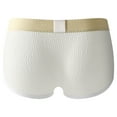 thumbnail image 3 of successthop Silk Underwear for Men Plus Size Support Pouch Low Waist Stylish Sport Lightweight Solid Briefs White 2XL, 3 of 3