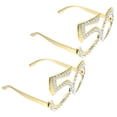 thumbnail image 4 of Miangastore Birthday Party Glasses Square Number Shape 2Pcs 5.5x5.5x3.5in, 4 of 8