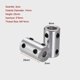 thumbnail image 5 of Acoplamiento de eje de aleación de aluminio Aibecy Conector de acopladores rígidos de 5 mm a 8 mm de diámetro exterior de 14 mm BANYUO Hogar, 5 of 5
