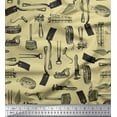 thumbnail image 1 of Soimoi Beige Cotton Duck Fabric Gardening Tools & Hardware Fabric Prints By Yard 56 Inch Wide, 1 of 3