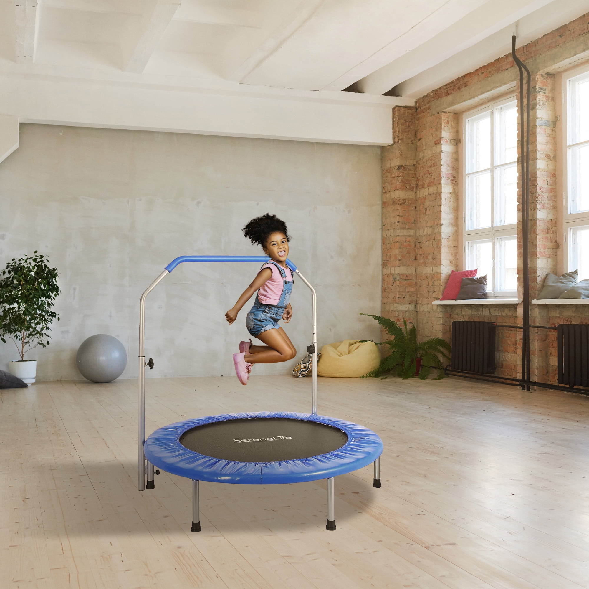 SereneLife 40 Inch Portable Highly Elastic Jumping Sports Trampoline Adult Size