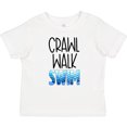 thumbnail image 3 of Inktastic Crawl Walk Swim Wave Design Boys or Girls Baby T-Shirt, 3 of 5