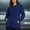 Navy, variant on Kilaqueen Solid Color Rain Coats for Women Waterproof Lightweight Rain Jackets with Zip Pockets Outdoor Trench Coat Hooded Windbreaker Jacket