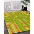 thumbnail image 3 of Ahgly Company Machine Washable Indoor Rectangle Transitional Dark Golden Rod Brown Area Rugs, 7' x 9', 3 of 7