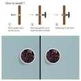 thumbnail image 4 of 4 Pcs Flower Knobs for Kitchen Cabinet Cupboard Dresser Bookcase Drawer Pulls Handles Round Home Decor, 4 of 5