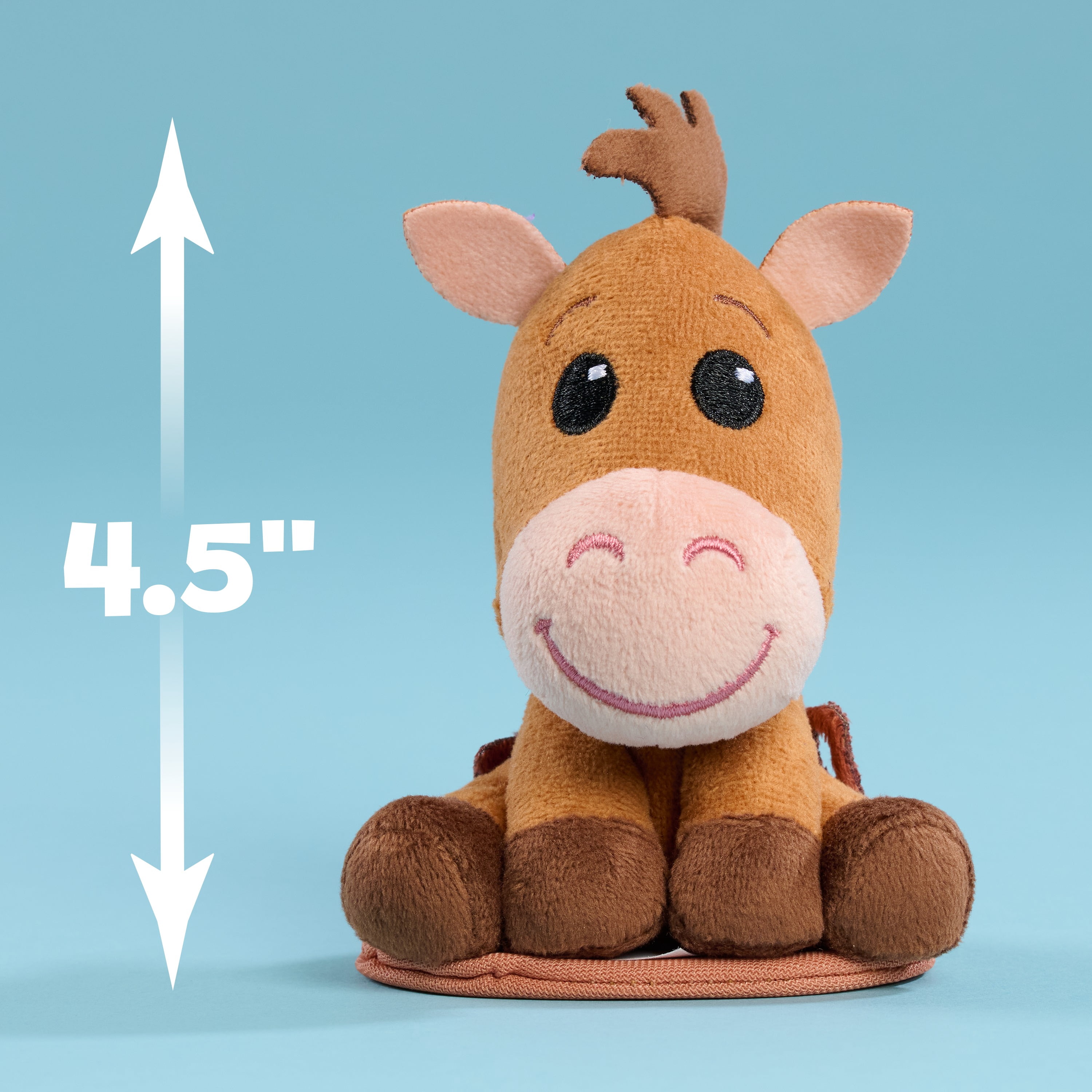 Disney Toy Story Perch'd Bullseye Plush, Collectible 4" Plush, for Boys and Girls Ages 3 and up