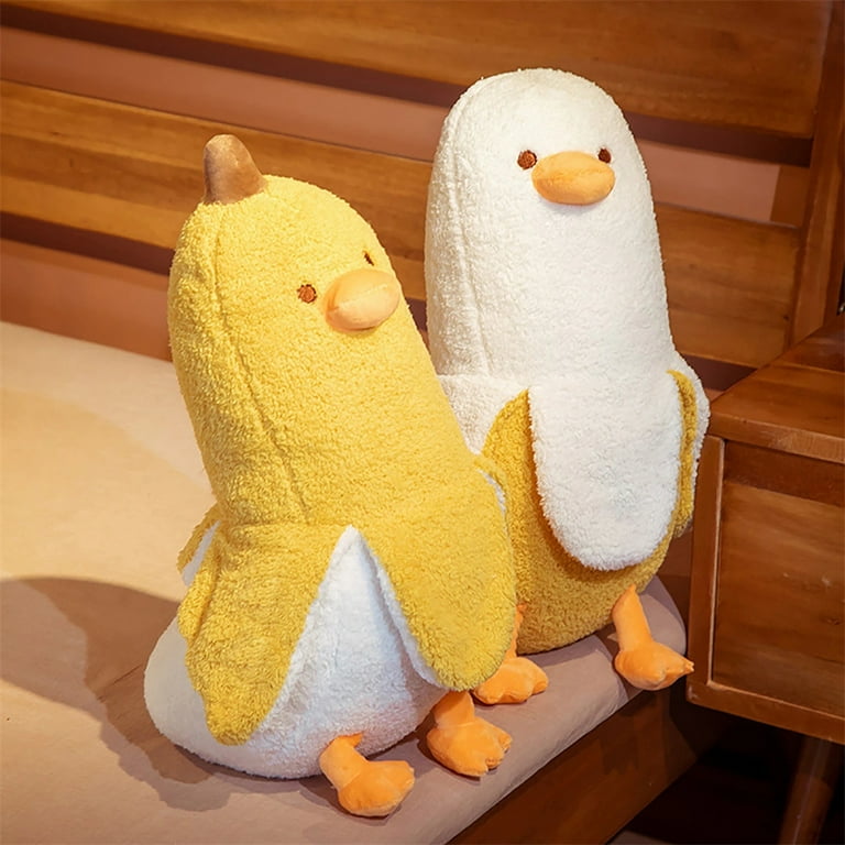 Cartoon Banana Duck Plush Toy, Super Soft Banana Animal Stuffed Toy Cute  Pillow For Girls And Boys, 19.7 Inches, White 