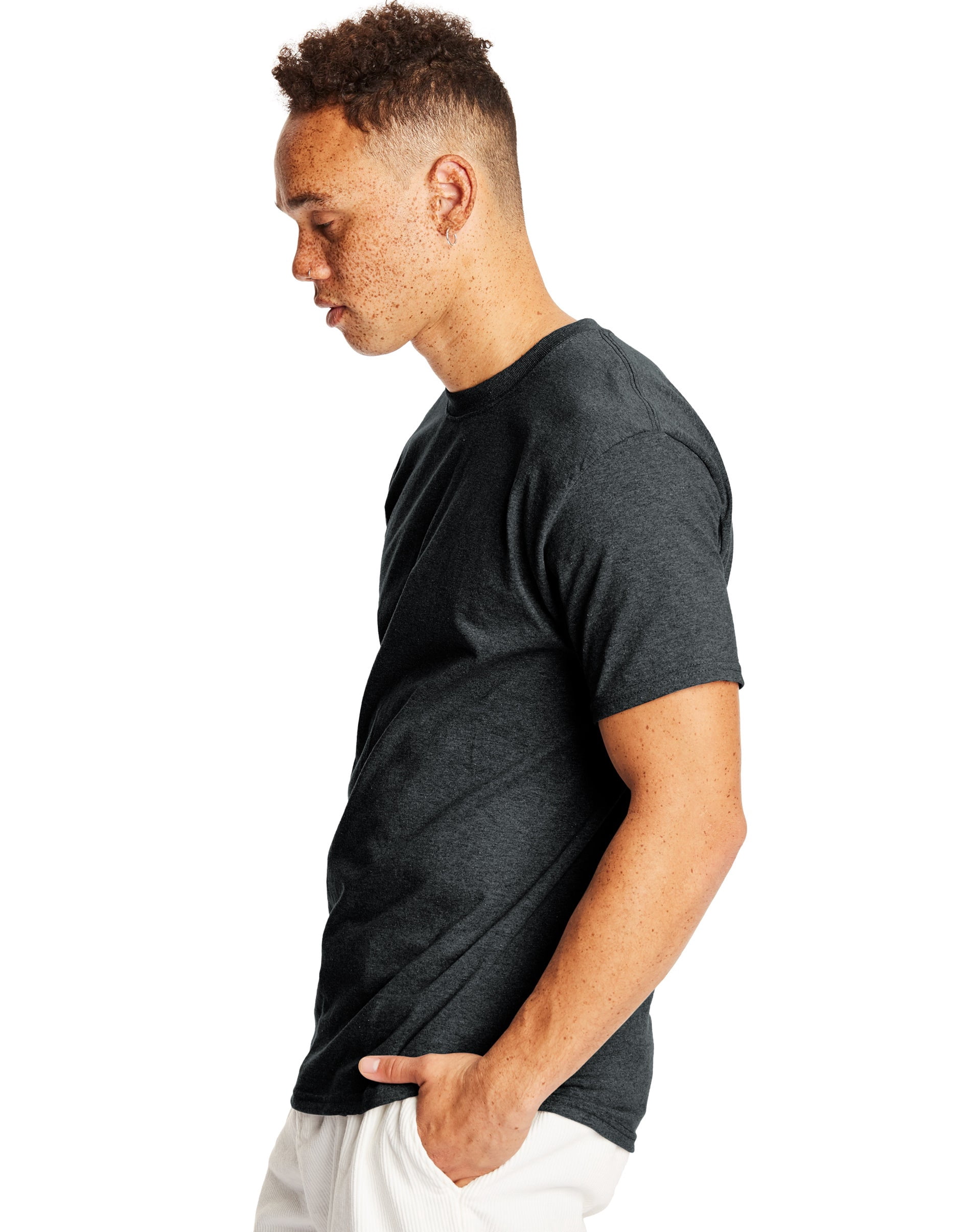 Hanes Authentic Men's T-Shirt Short Sleeve Tee Crewneck Big & Tall Sizes Available sz S-5XL