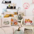 thumbnail image 3 of Halloween Series Pumpkin Pillow Linen Pillow Case Sofa Pillow Office Back Pillow, 3 of 5