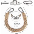 thumbnail image 4 of Toilet Paper Holder Rope Vintage Industrial Wall-mounted Towel Rack Wall Mounting Bath, 4 of 5