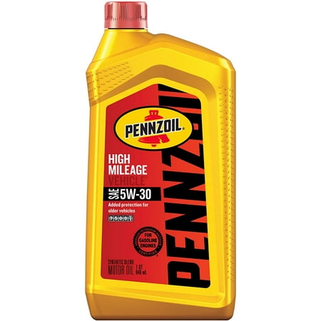 (Pennzoil High Mileage Synthetic Blend 5W-30 Motor Oil for Vehicles Over 75K Miles (1-Quart  Case of 6)