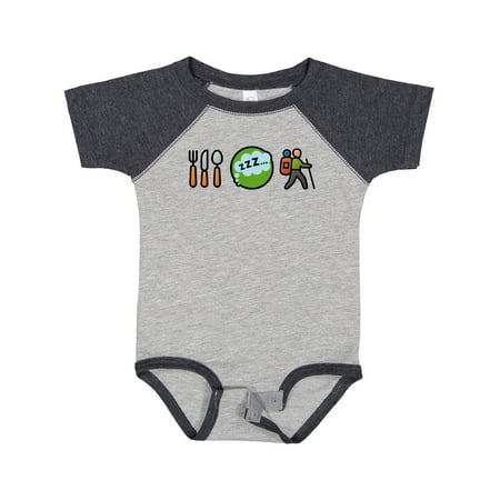 

Inktastic Hiking Eat Sleep Hike Boys or Girls Baby Bodysuit