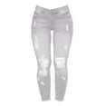 thumbnail image 3 of Jeans for Women 2025 Y2K Casual Ripped Distressed Skinny Cropped Denim Jean Pants Womens Jeans Trousers, 3 of 5