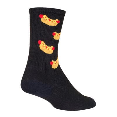 

SockGuy SGX 6in Hotdog Performance Cycling/Running Socks (Hotdog - L/XL)