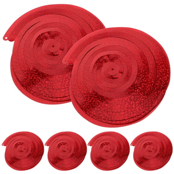 HOMEMAXS 6PCS Party Hanging Swirl Decorations Streamer Swirls Party Spiral Decorations for Ceiling Birthday Wedding Baby Shower