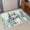 Blue, variant on Small Door Mat Indoor Outdoor 15.7"x23.6", Snowman Christmas Absorbent Non Slip Entry Rug, Blue Green Xmas Tree Snowflake Low Profile Welcome Mat for Front/Side Door Apartment Entrance Bathroom