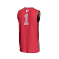 thumbnail image 3 of Unisex GameDay Greats #1 Scarlet Ohio State Buckeyes Lightweight Basketball Fashion Jersey, 3 of 4