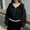Black, variant on shoper Women's Drop Shoulder Zip Up Hoodie, Soft Cozy Long Sleeve Cropped Jacket with Pockets (Dark Gray,S)
