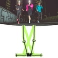 thumbnail image 4 of Gilet Réfléchissant Running, Portable Stretch Polyester Unisexe Gilet d'Avertissement Haute Luminosité Réglable Respirant pour le Cyclisme Jogging Marche, 4 of 8
