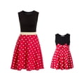 thumbnail image 4 of Vestido de princesa para mamá de tamaño adulto, disfraz de Minnie para mamá y yo, disfraz familiar a juego, vestido de princesa para mujer con lunares de talla grande, 4 of 5
