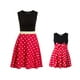 thumbnail image 4 of Vestido de princesa para mamá de tamaño adulto, disfraz de Minnie para mamá y yo, disfraz familiar a juego, vestido de princesa para mujer con lunares de talla grande, 4 of 5