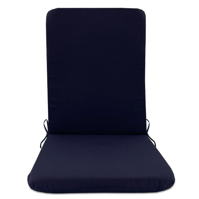 Coussin de Chaise à Dossier Haut avec Rembourrage en Mousse de Qualité Supérieure, Imperméable, Résistant à la Décoloration, Coussin de Chaise de Salle à Manger de Patio, Usage Intérieur/extérieur, Coussin de Siège de Chaise Longue Lavable pour Mobilier de Pelouse, Terrasse et Jardin