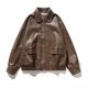 thumbnail image 1 of Chaquetas y abrigos casuales sin capucha de manga larga para mujer, cárdigan con cremallera a la moda, chaqueta de vuelo con cuello alto, abrigo de cuero, chaqueta, blusa de poliéster para mujer, 1 of 6