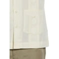 thumbnail image 3 of Men's Cubavera Guayabera Button-Down Shirt Color: Ivory Size: XL, 3 of 3