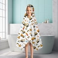 thumbnail image 6 of Cartoon Construction Vehicles Animals Hooded Bath Towel，50"x30" for Ages 3 To 12 Kids, Quick Dry Lightweight Soft Microfiber Hood Beach Towel Cover Up for Kids, 6 of 7
