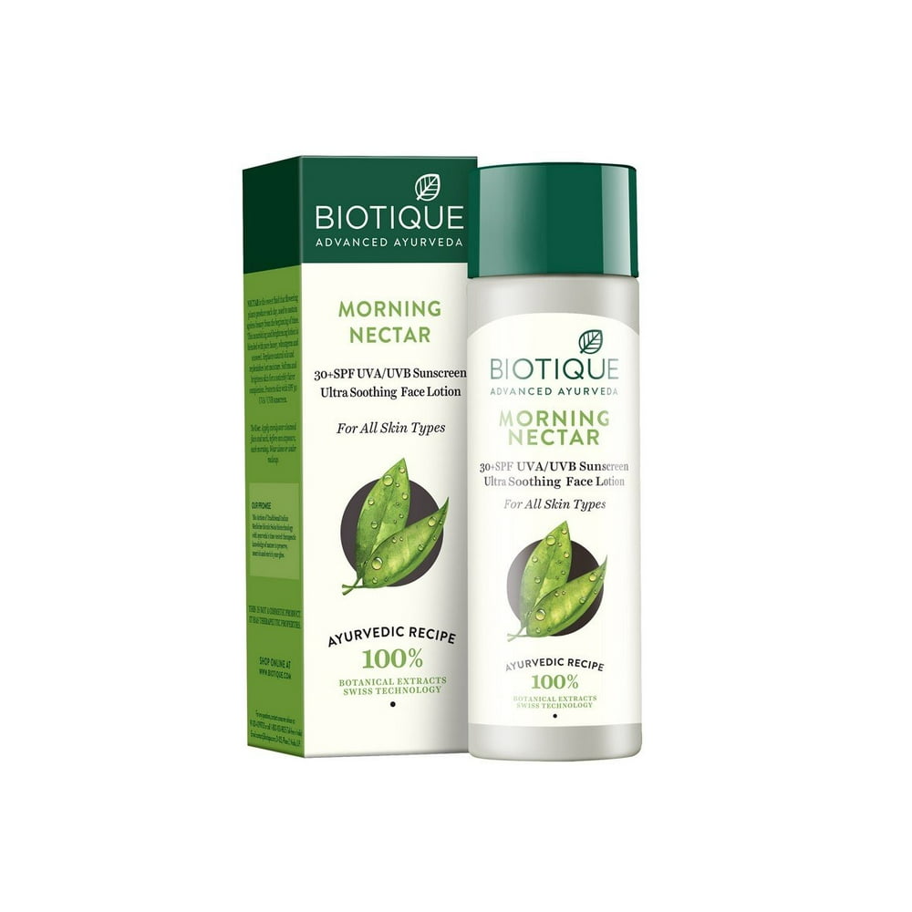 Biotique Bio Morning Nectar Sunscreen Ultra Soothing Face Lotion, SPF