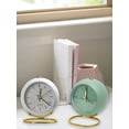 thumbnail image 3 of Retro Analog Alarm Clock, Super Silent Battery Operated Small Desk Clock with Snooze, Beep Sounds, Night Light Function, Easy Set, Decor for Bedroom,, 3 of 4