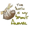 thumbnail image 2 of CafePress - The Sloth Is My Spirit Animal - 3'x5' Decorative Area Rug, Fabric Throw Rug, 2 of 5