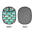 thumbnail image 2 of Pofeuu Lobsters Of Turquoise Waves Print Silicone Pot Mat Mitten With Hanging Loop Heat Resistant Oven Mitts Non-Slip Bbq Baking Smoking Potholders, 2 of 7