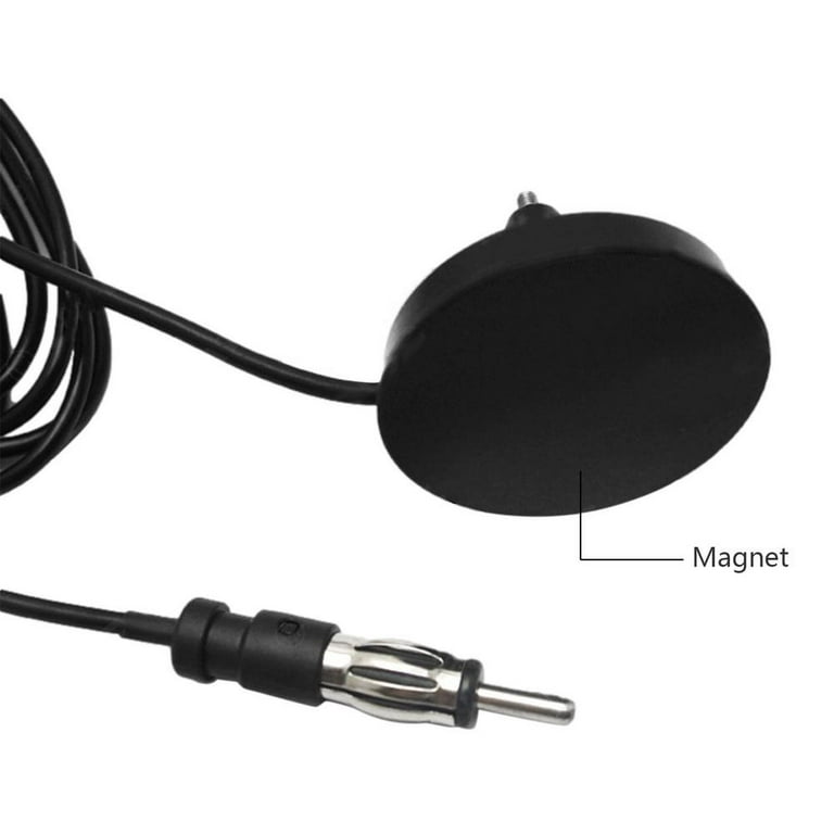 Tohuu Car Antenna Black Universal FM Antenna with Magnet Base 3M