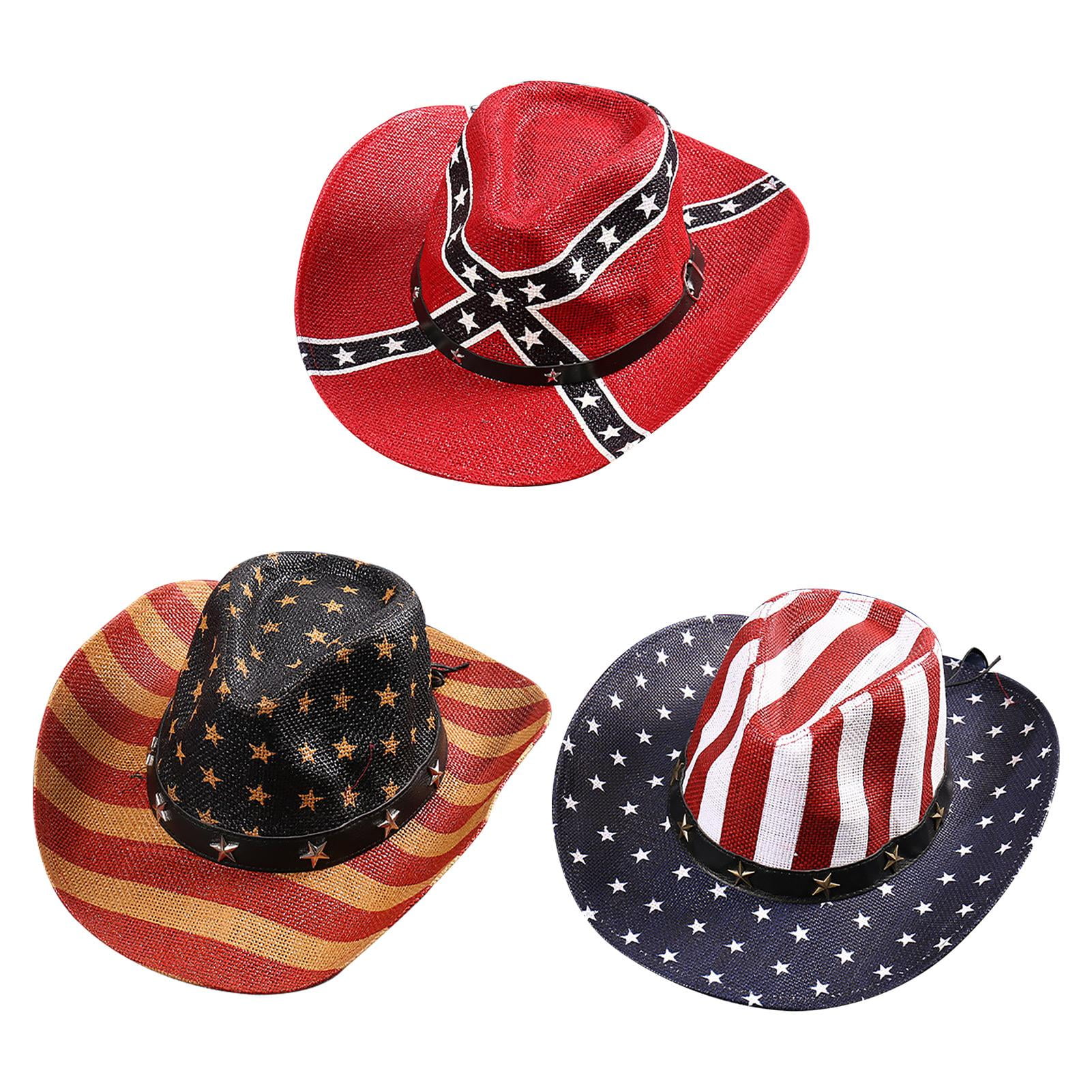 American Flag Cowboy Hat-Shapeable Men 