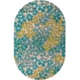 thumbnail image 2 of Rugs.com Azalea Collection Rug – 5' x 8' Oval Blue Medium Rug Perfect For Living Rooms, Large Dining Rooms, Open Floorplans, 2 of 6