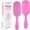 Hot Pink, variant on Detangler Brush by - Detangling brush w/Ultra-Soft Bristles - Glide Through Tangles with Ease - For Curly, Fine, Black Natural, Women, Men, Kids - Dry and Wet Hair