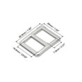 thumbnail image 2 of Uxcell 23/32 Inch Tri-Glide Slide Buckles, 10 Pack Metal Webbing Strap Fastener for Backpack Bag Belt, Silver, 2 of 5